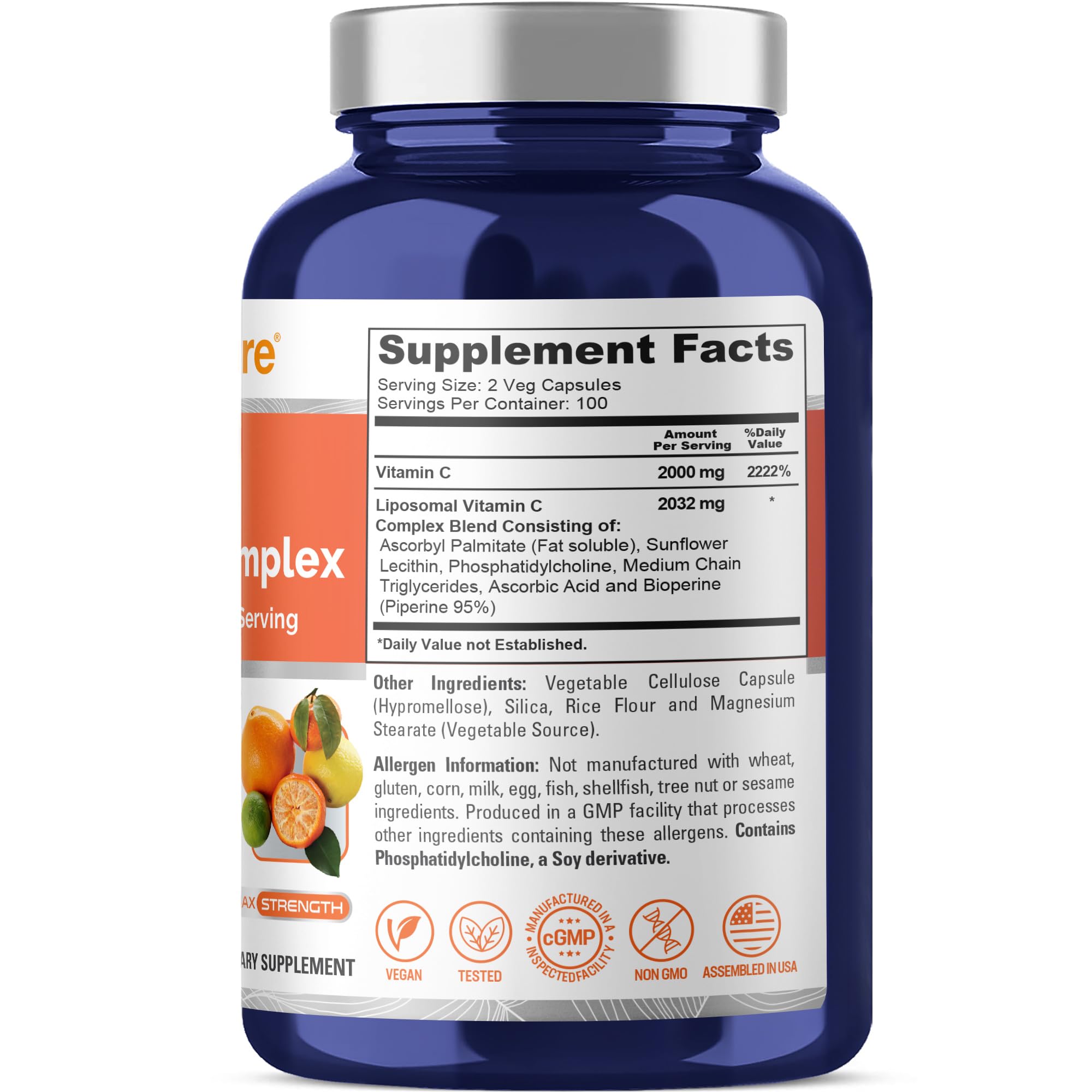 NusaPure detalle de textura del polvo liposomal para percepción de calidad