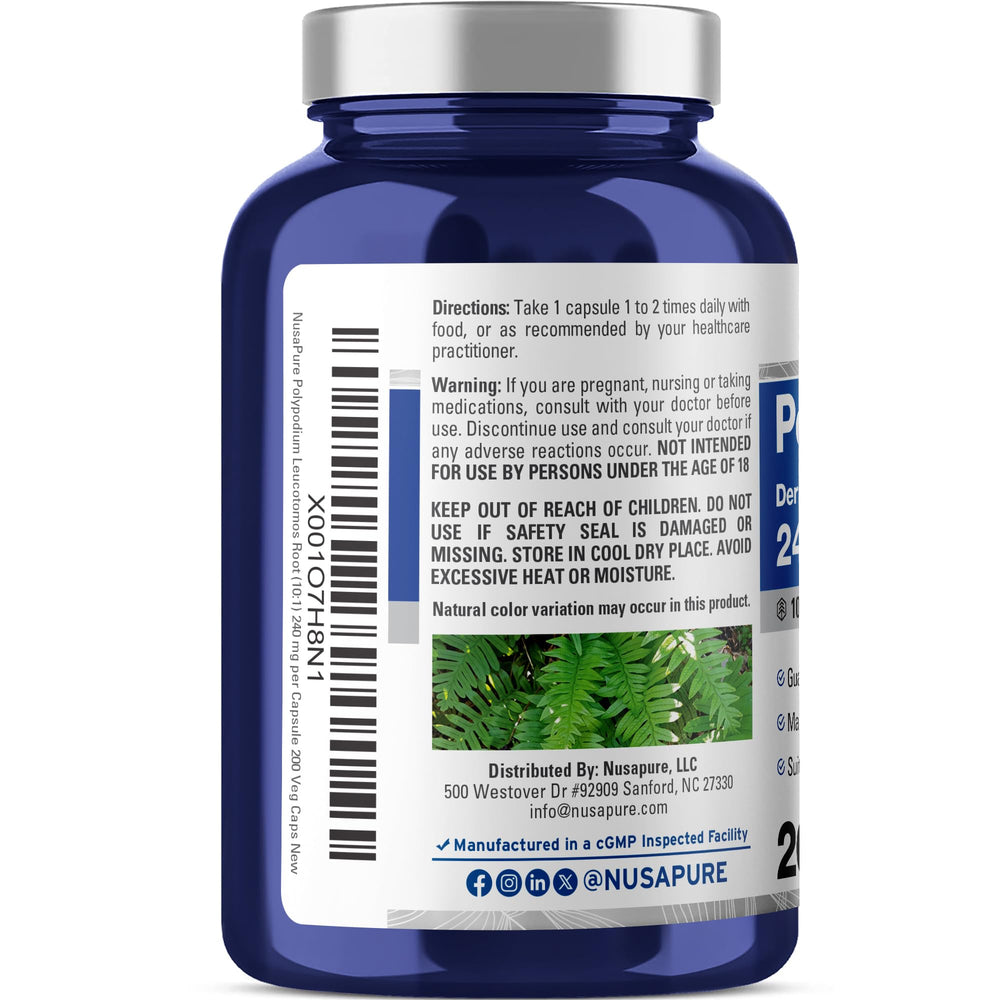 NusaPure primer plano de cápsula vegetal, textura clara y fácil de tragar