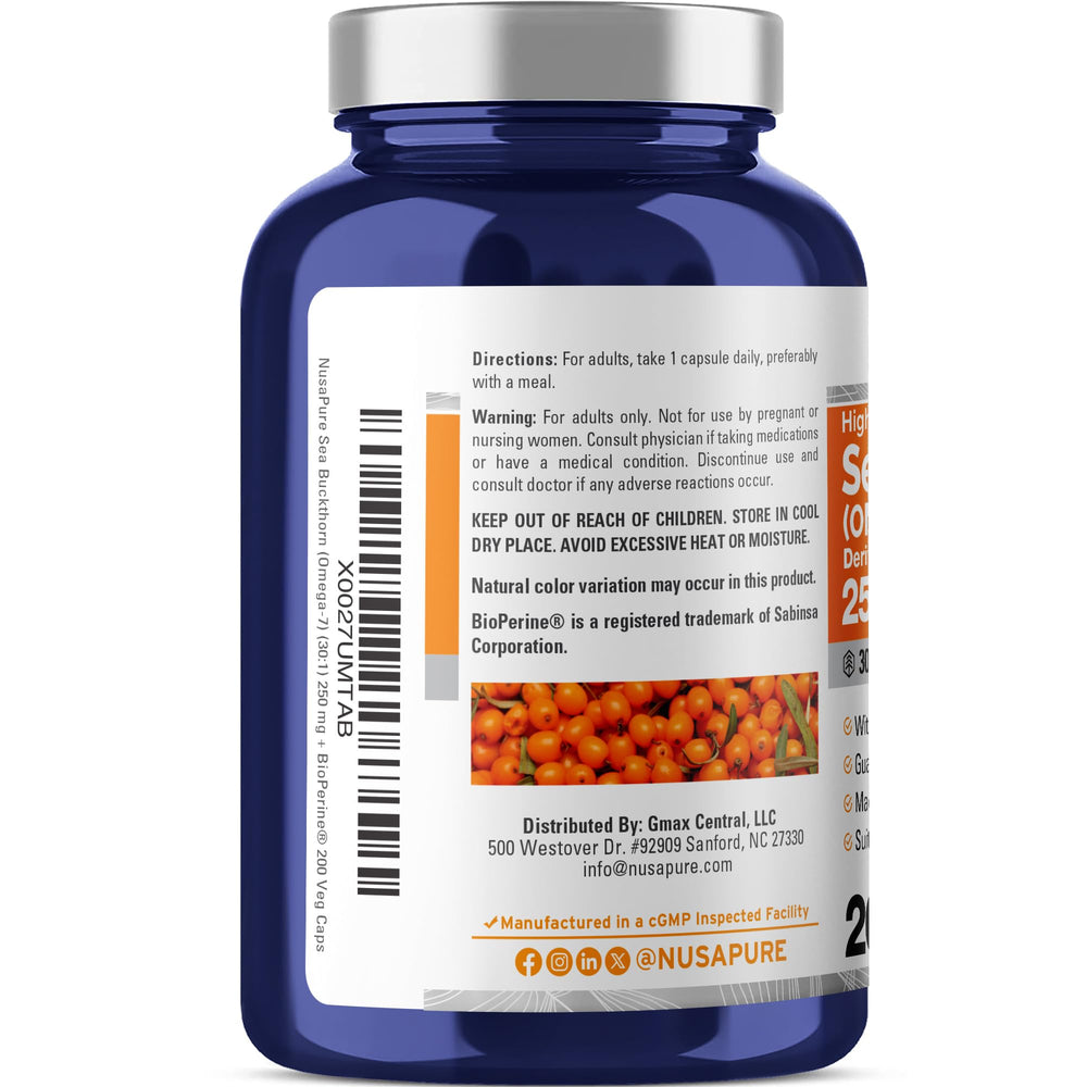 NusaPure textura del extracto de Sea Buckthorn que transmite calidad