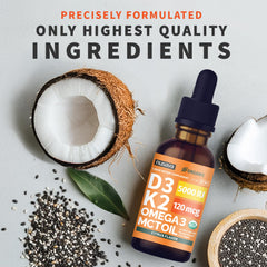 NUSAVA aceite con textura de chía y MCT para mejor absorción
