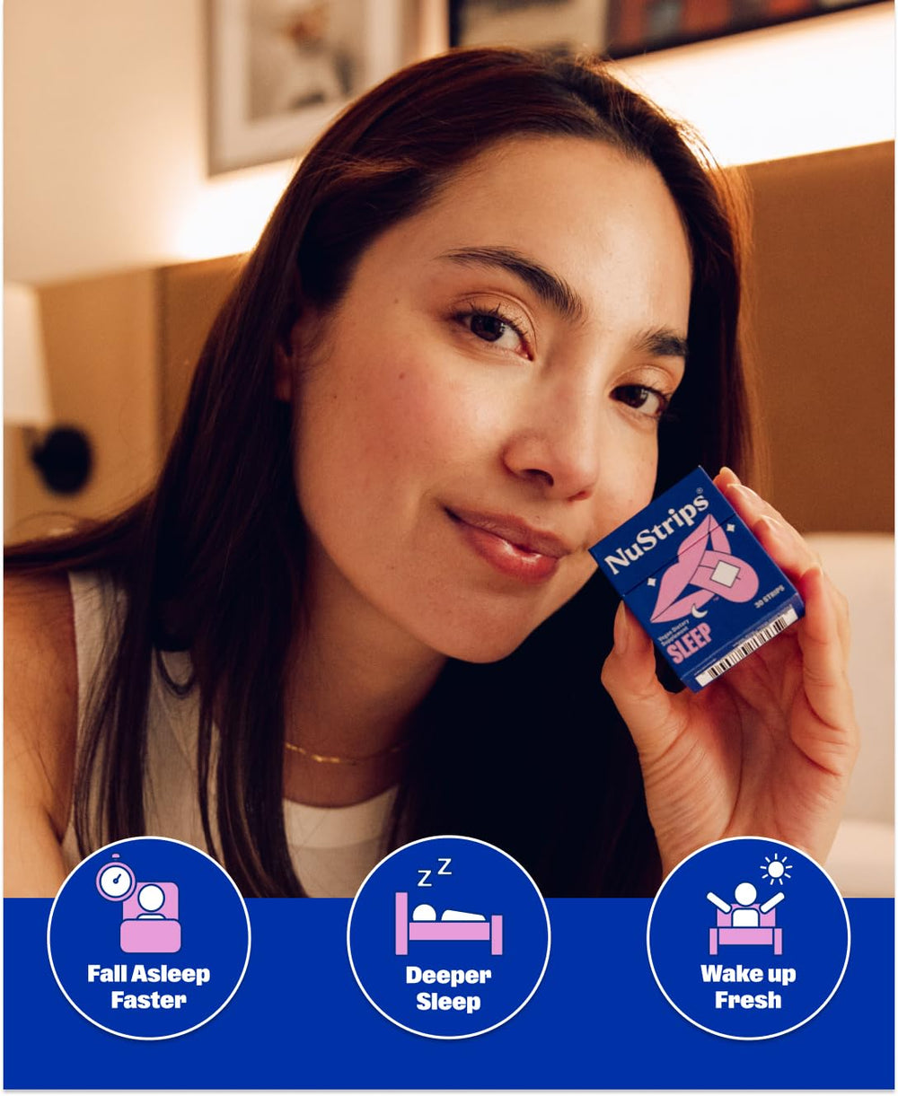 NuStrips tamaño comparado con moneda práctico para viaje