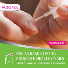 Nutra Nail etiqueta con ingredientes clave para fortalecer uñas