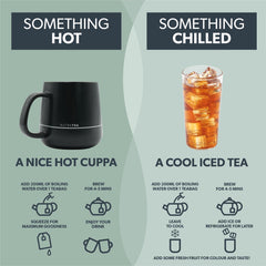 Nutra Tea infusión en mesa de desayuno para rutina diaria relajante