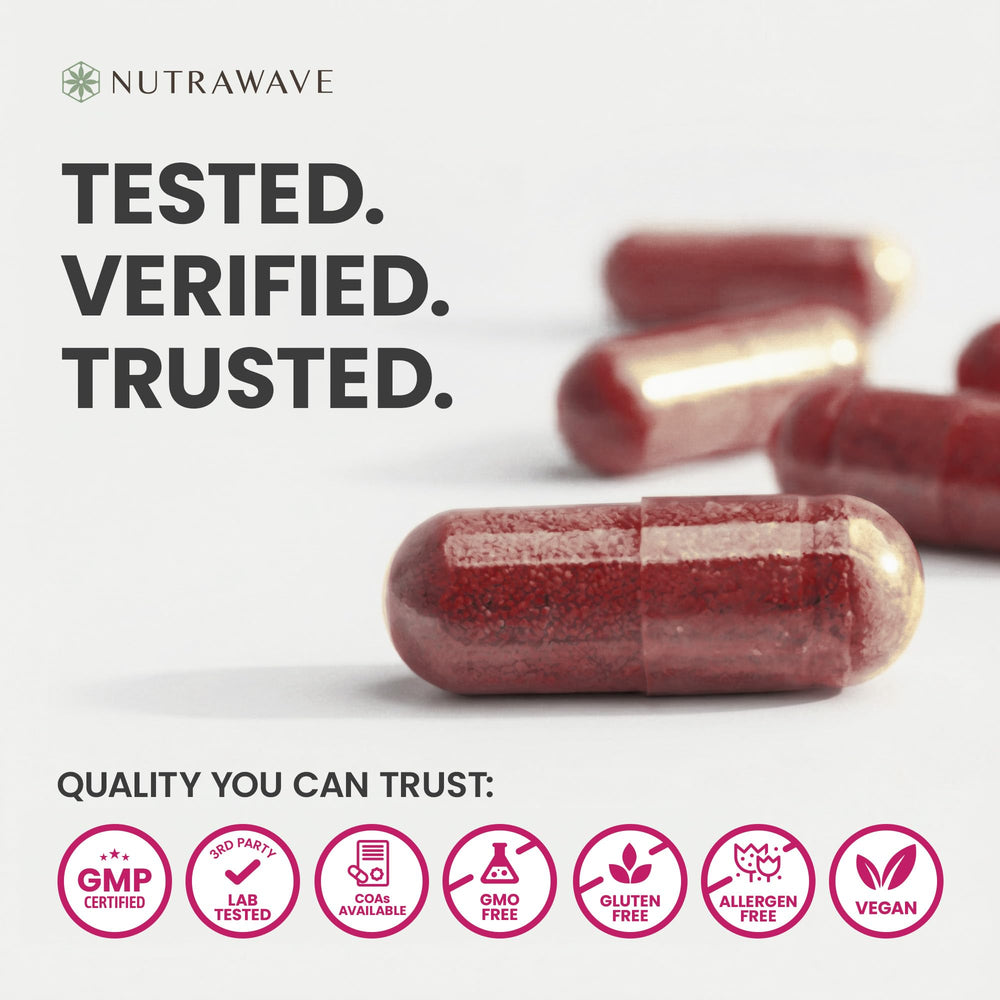 Nutra Wave cápsulas junto a equipo de deporte para uso cotidiano