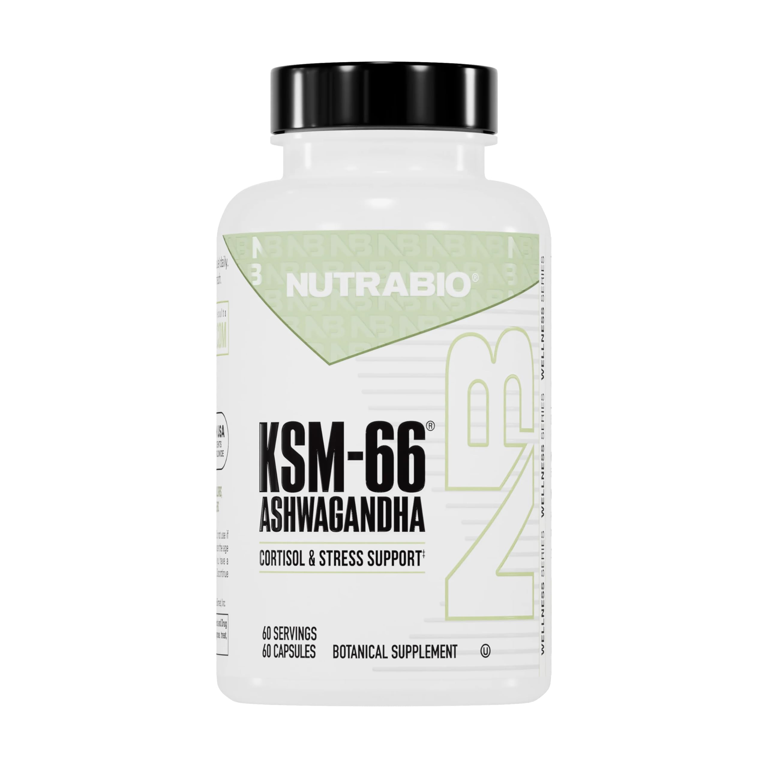 NutraBio envase frontal mostrando diseño y dosis 600 mg para confianza