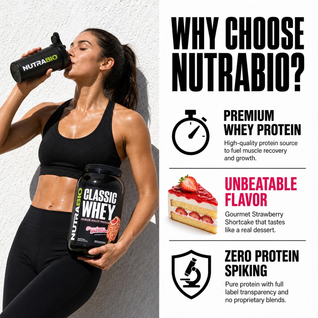 Etiqueta de ingredientes NutraBio Classic Whey, transparencia y lista completa