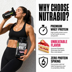Etiqueta de ingredientes NutraBio Classic Whey, transparencia y lista completa