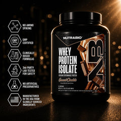 NutraBio envase junto a una cuchara para comparar tamaño y servicio real