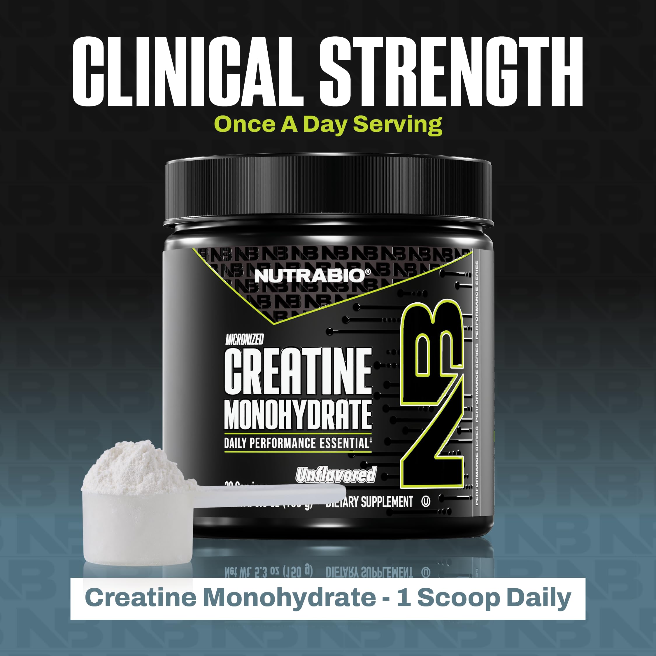 NutraBio Creatina micronizada monohidrato: ganancia de masa magra con uso regular.