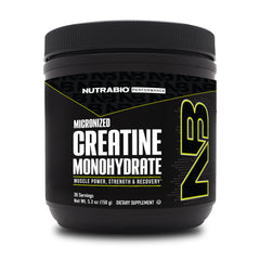 NutraBio Creatina micronizada monohidrato polvo bote: potencia entrenamientos y energía sostenida.