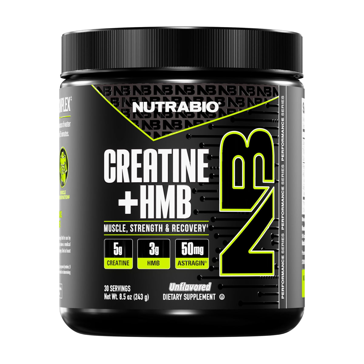 NutraBio envase frontal del producto mostrando la marca y diseño