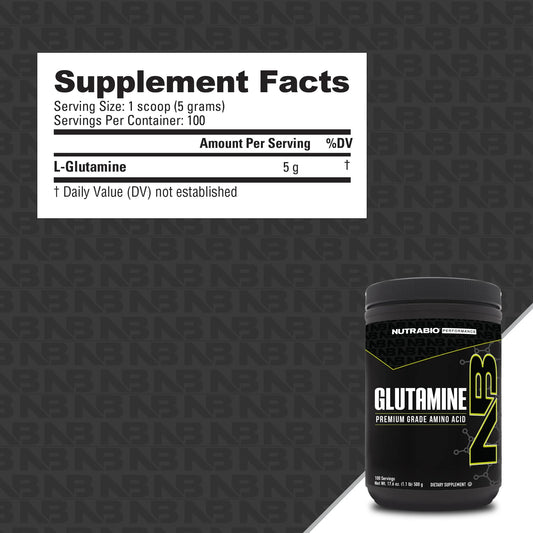 NutraBio detalle del rótulo con ingredientes y pureza clara