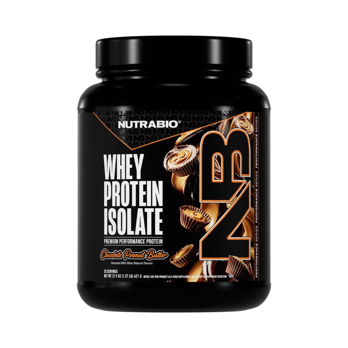 NutraBio frente del empaque mostrando el sabor y beneficios