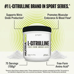 NutraBio l-citrulline en bol junto a toalla para uso post-entrenamiento