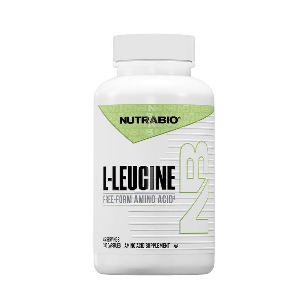 NutraBio frasco frontal que muestra la presentación y beneficios clave