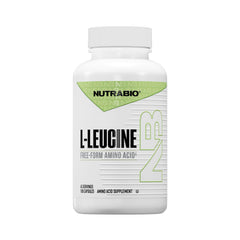 NutraBio frasco frontal que muestra la presentación y beneficios clave