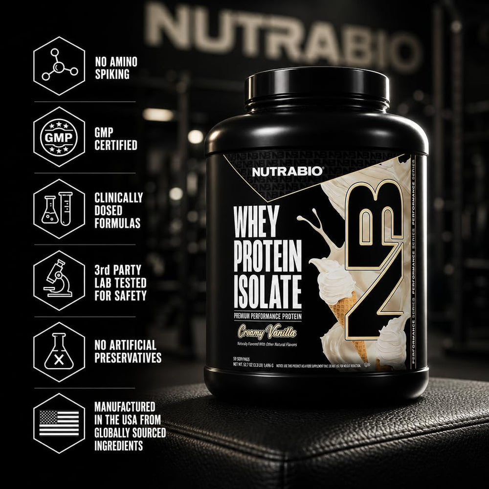 NutraBio panqueques proteicos usando el polvo como ingrediente