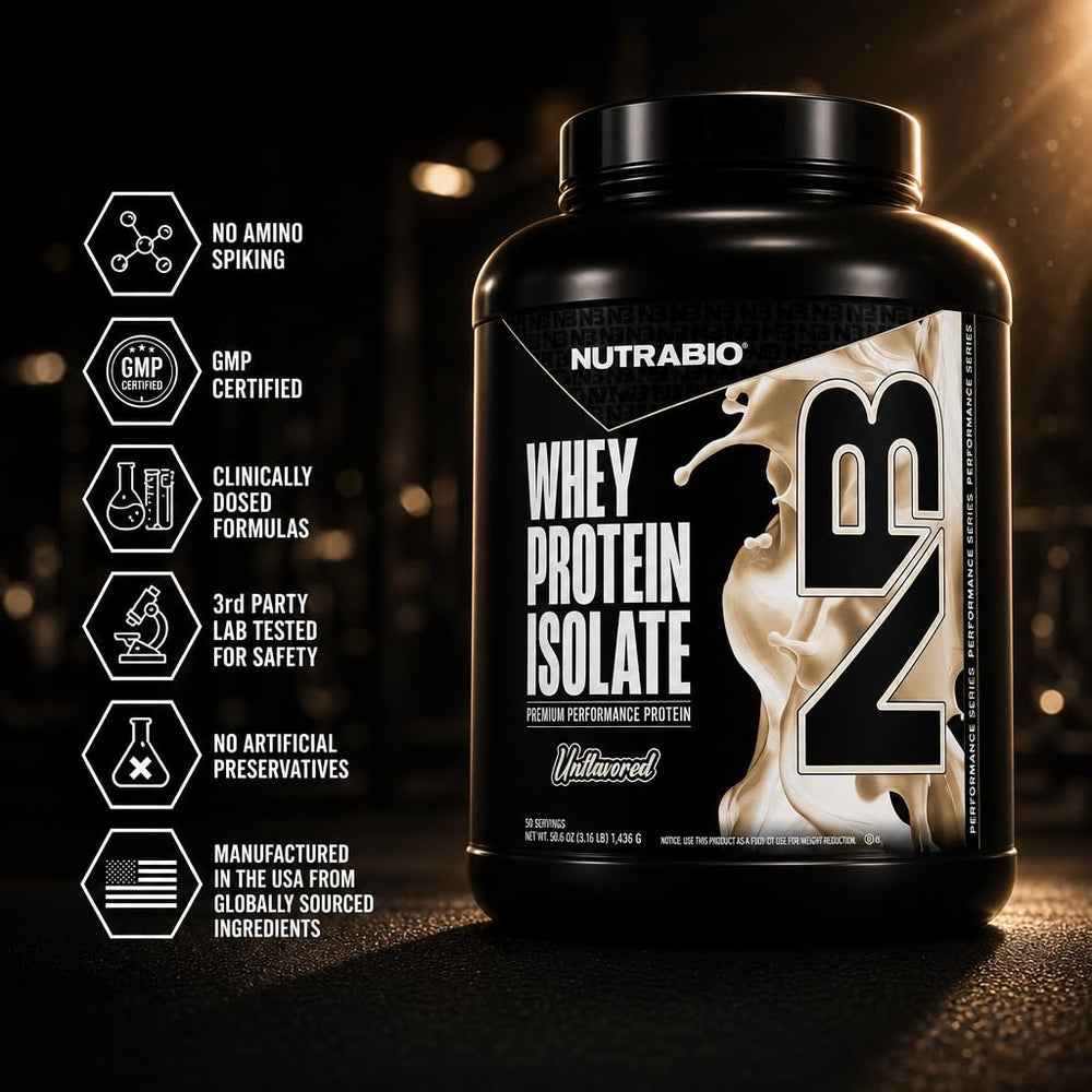 NutraBio yogur proteico con polvo agregado para aumentar proteína diaria