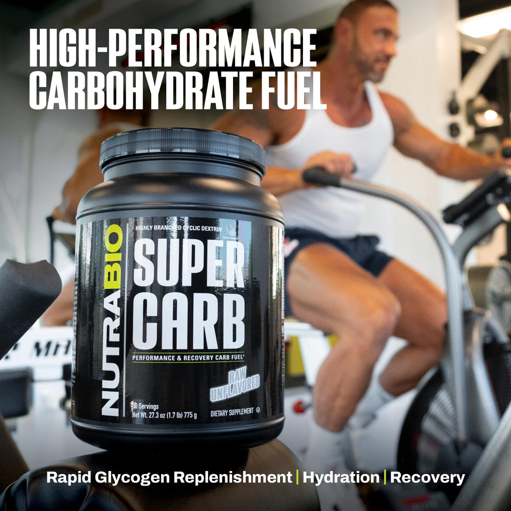 nutrabio deportista en exterior usando Super Carb antes de correr