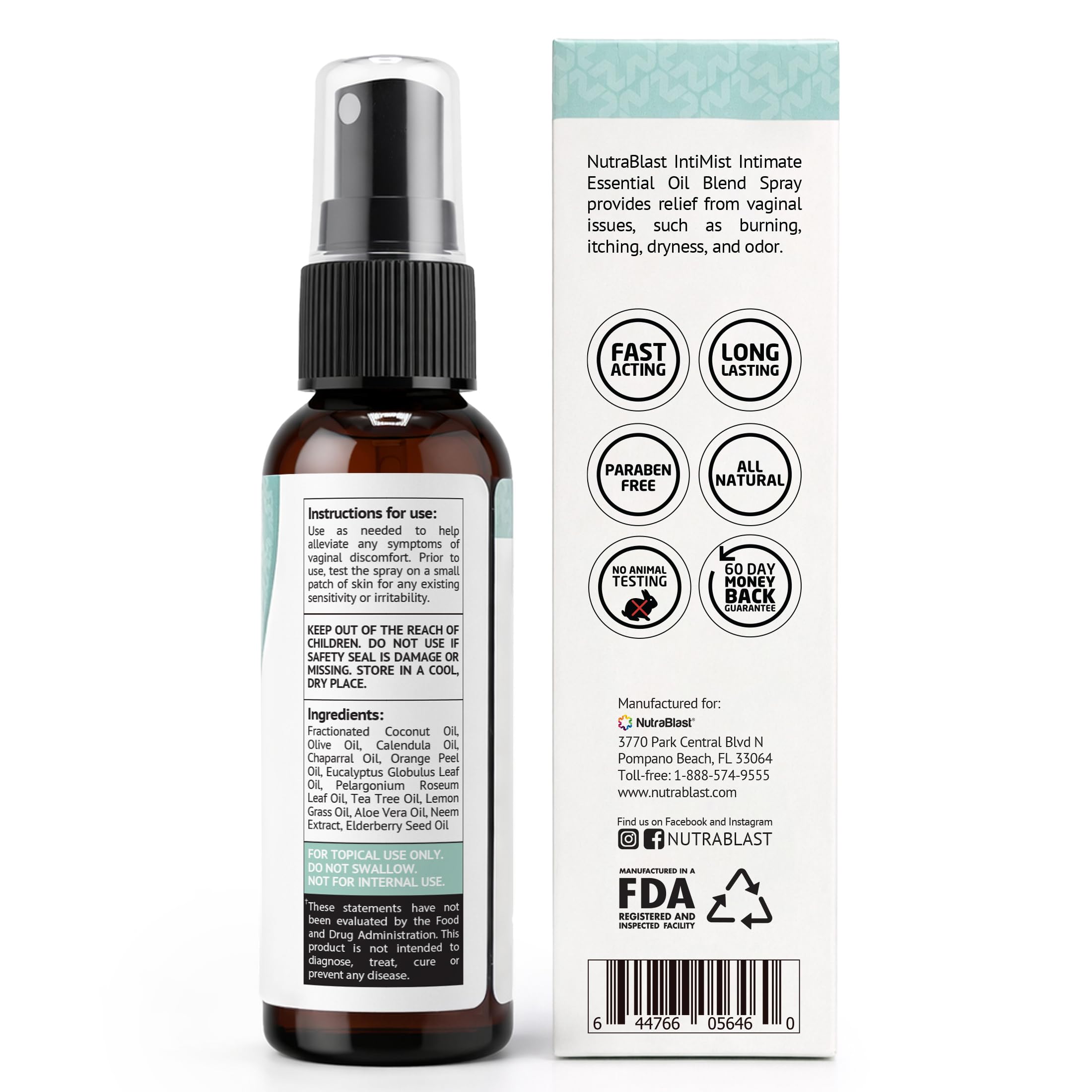 NutraBlast Intimist textura en primer plano mostrando fórmula ligera y humectante