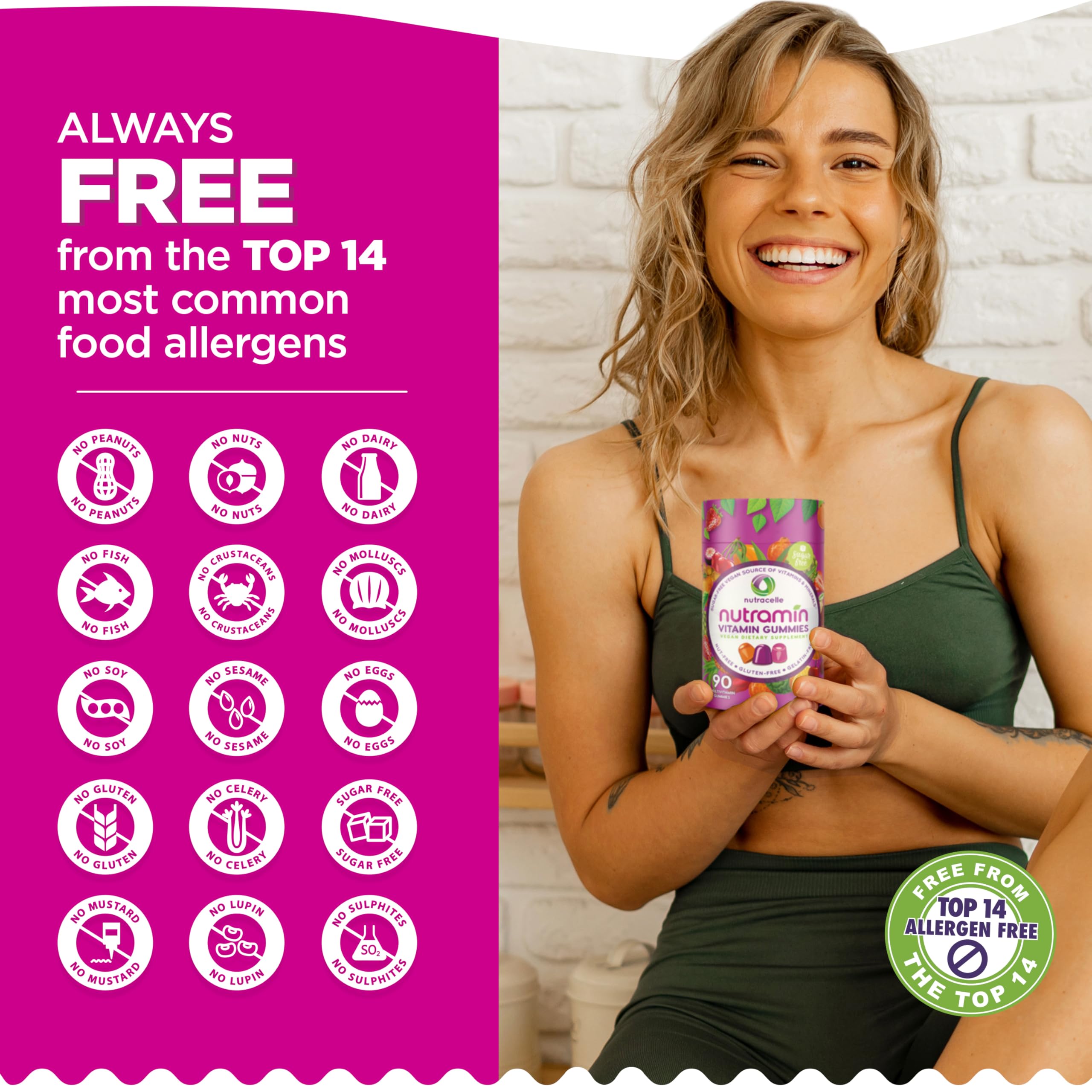 nutracelle nutramin etiqueta con lista de ingredientes y beneficios visibles