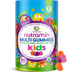 Nutracelle envase frontal mostrando 90 gomitas, ideal para familias