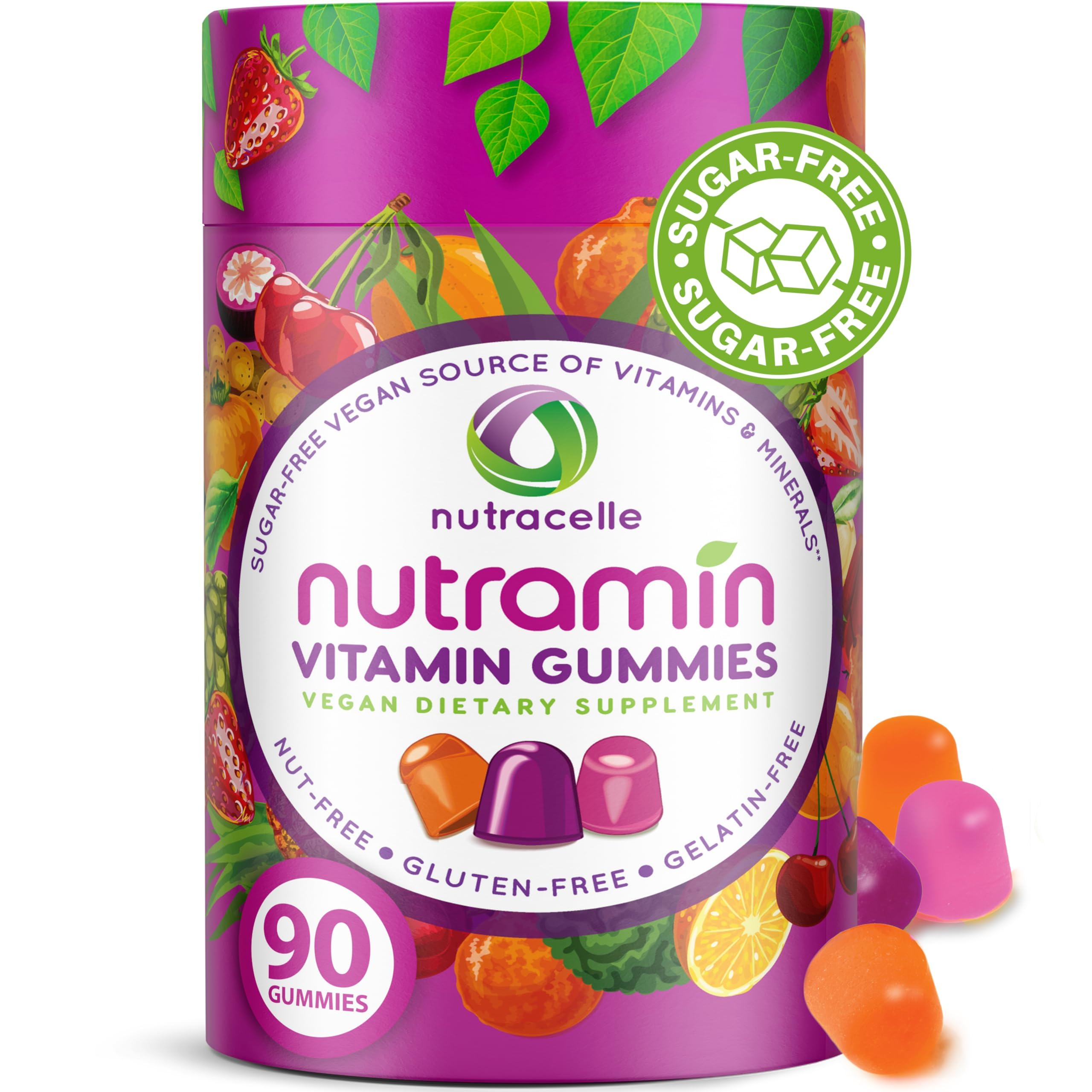nutracelle nutramin envase frontal mostrando diseño y cantidad 90 unidades