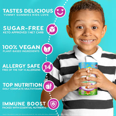 Nutracelle gomitas sobre mesa infantil, producto pensado para niños