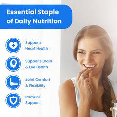 NutraChamps cápsula con lema limón destacando sabor natural y fácil digestión