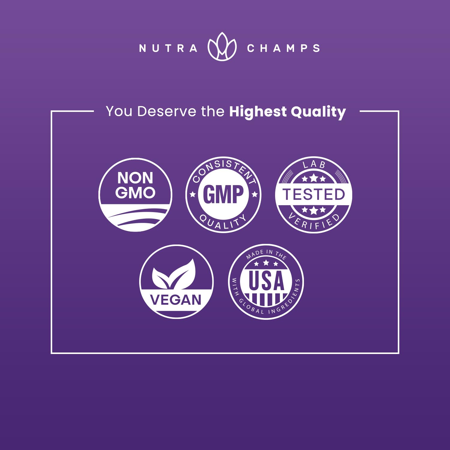 NutraChamps frasco junto a objetos cotidianos para mostrar tamaño y dosis
