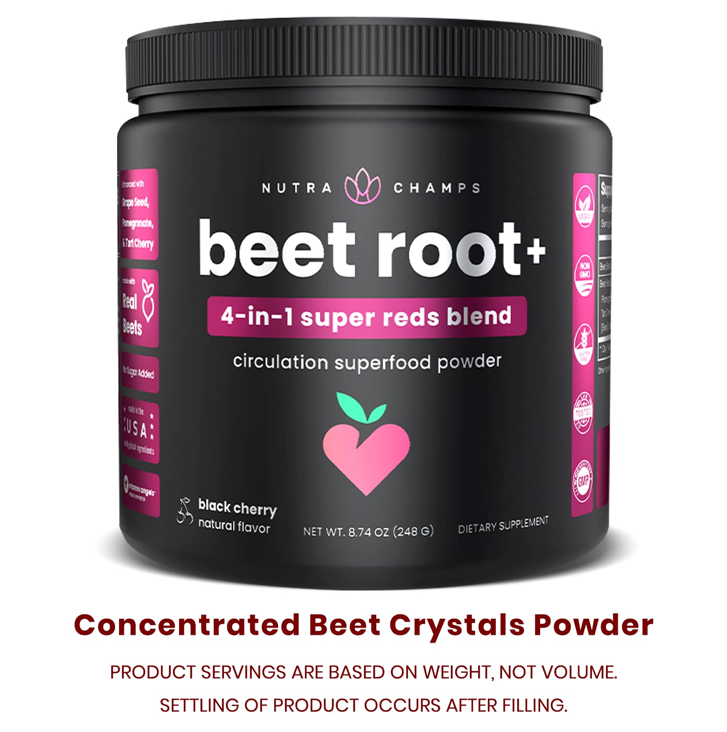 NutraChamps polvo mezclado en batido para energía natural antes de entrenar