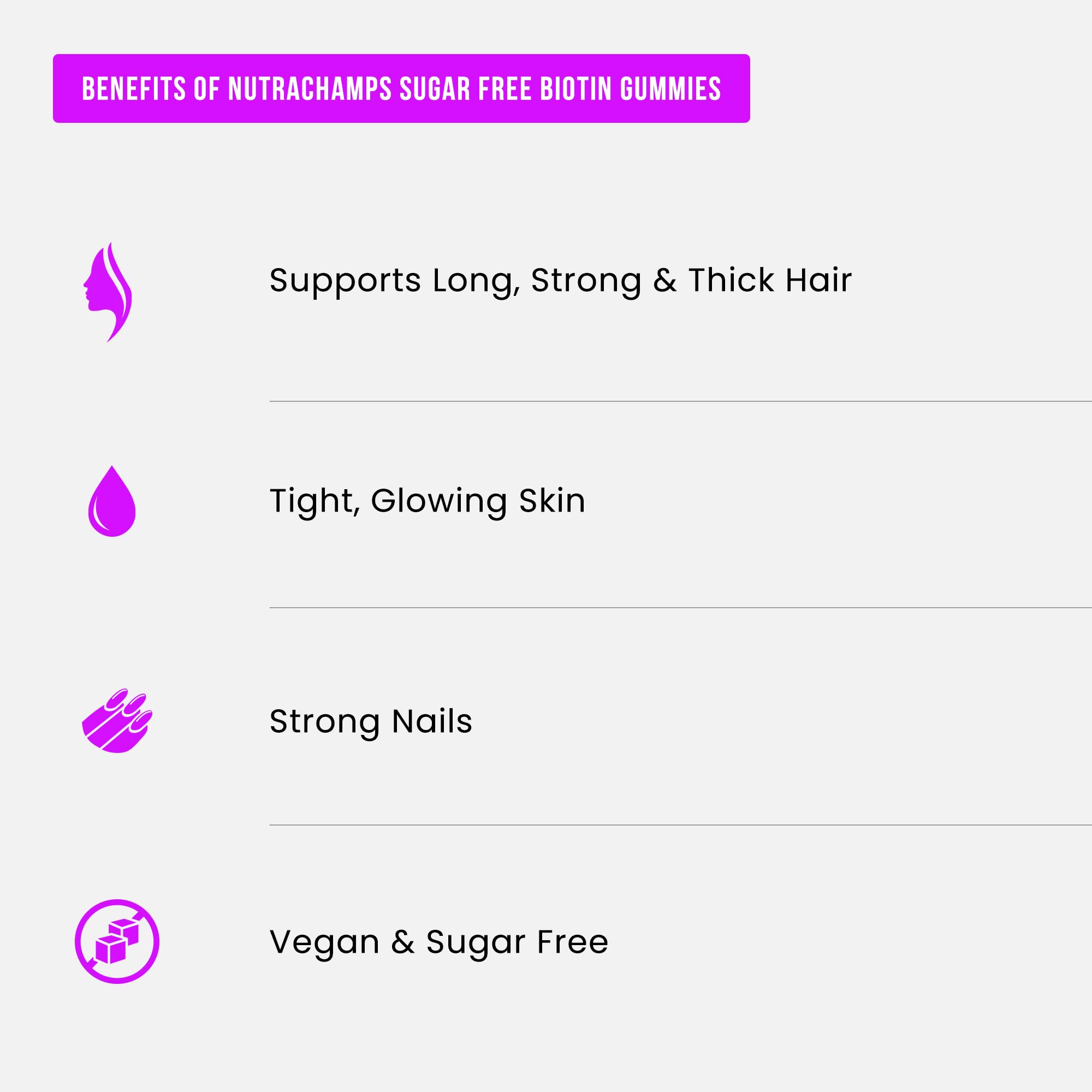 NutraChamps etiqueta ingredientes detalle claridad y confianza