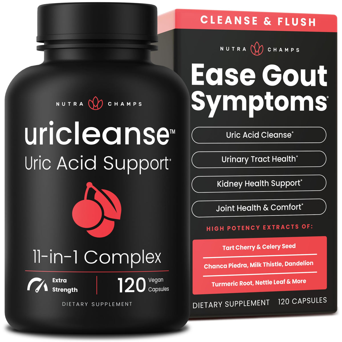 NutraChamps vista frontal del envase muestra la fórmula y beneficios