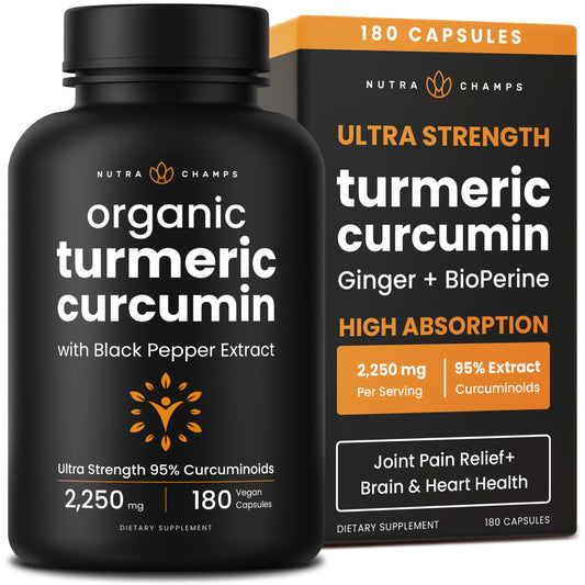 NutraChamps frasco frente mostrando marca y cantidad, confianza en la potencia