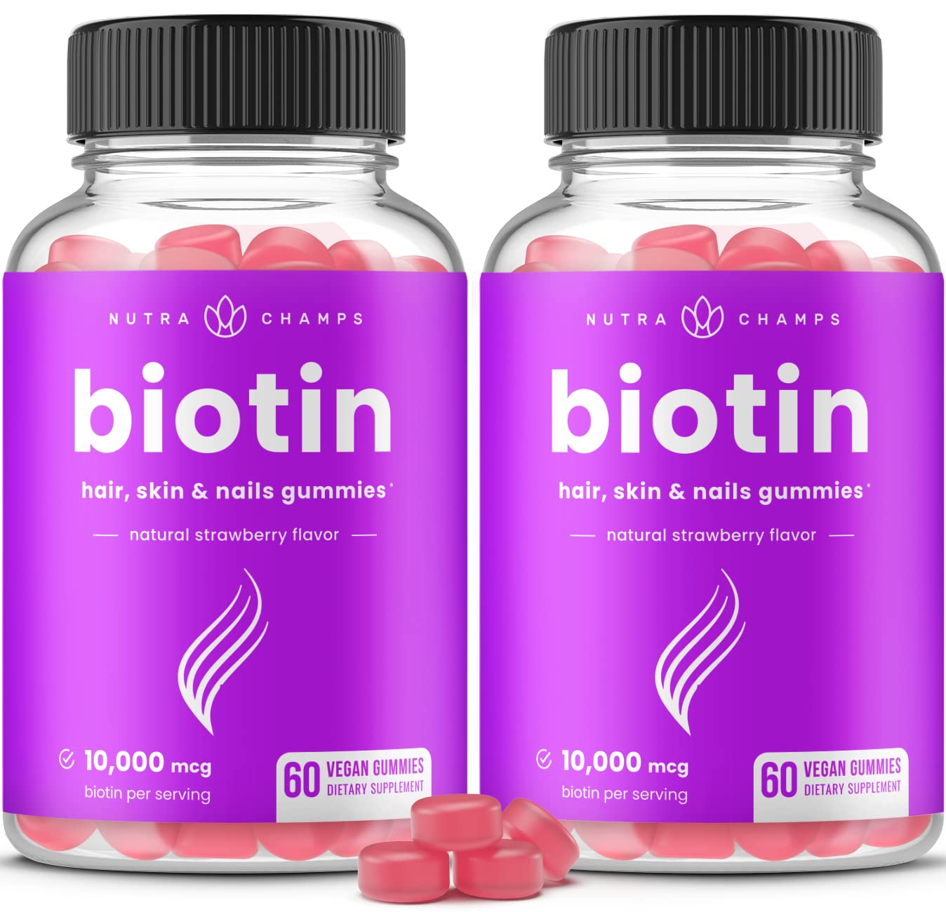 NutraChamps vista frontal del envase que muestra el pack y beneficios