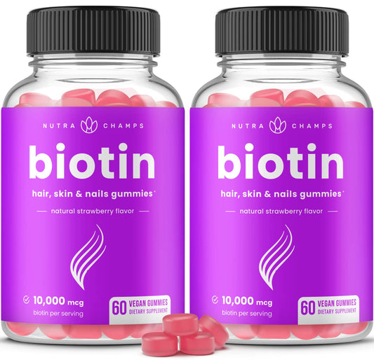 NutraChamps vista frontal del envase que muestra el pack y beneficios