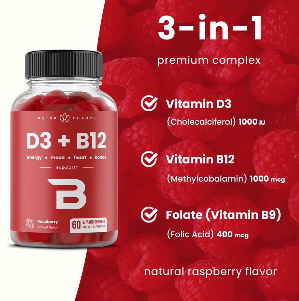 NutraChamps gominolas dentro de frasco abierto listas para consumir