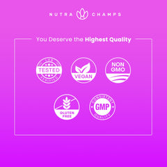 NutraChamps gomita en uso masticada conveniencia diaria