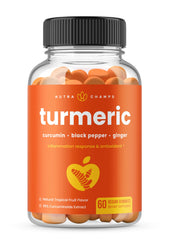 NutraChamps caja frontal mostrando gomitas y beneficios para una toma fácil
