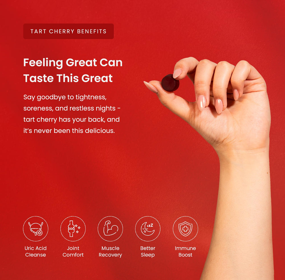 NutraChamps gomitas en la mano para mostrar tamaño y facilidad de consumo