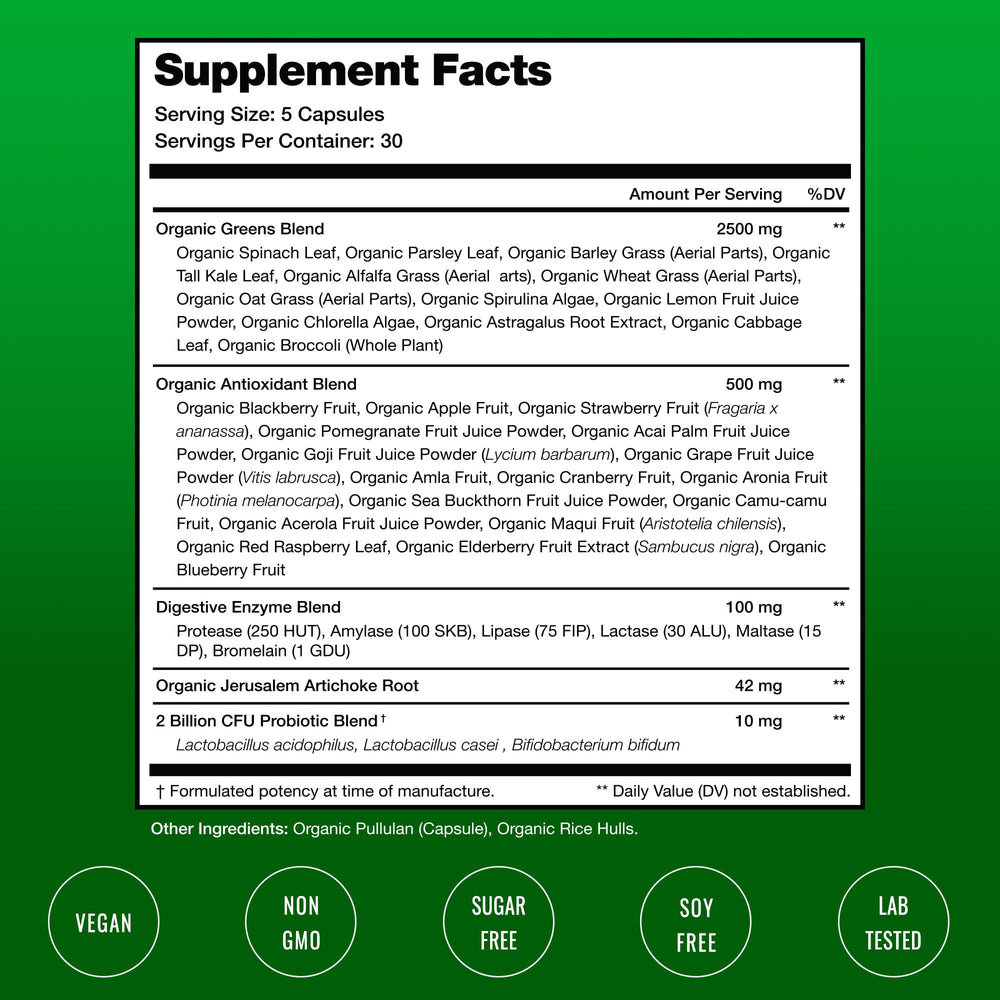 NutraChamps ingredientes frescos al lado para mostrar origen vegetal