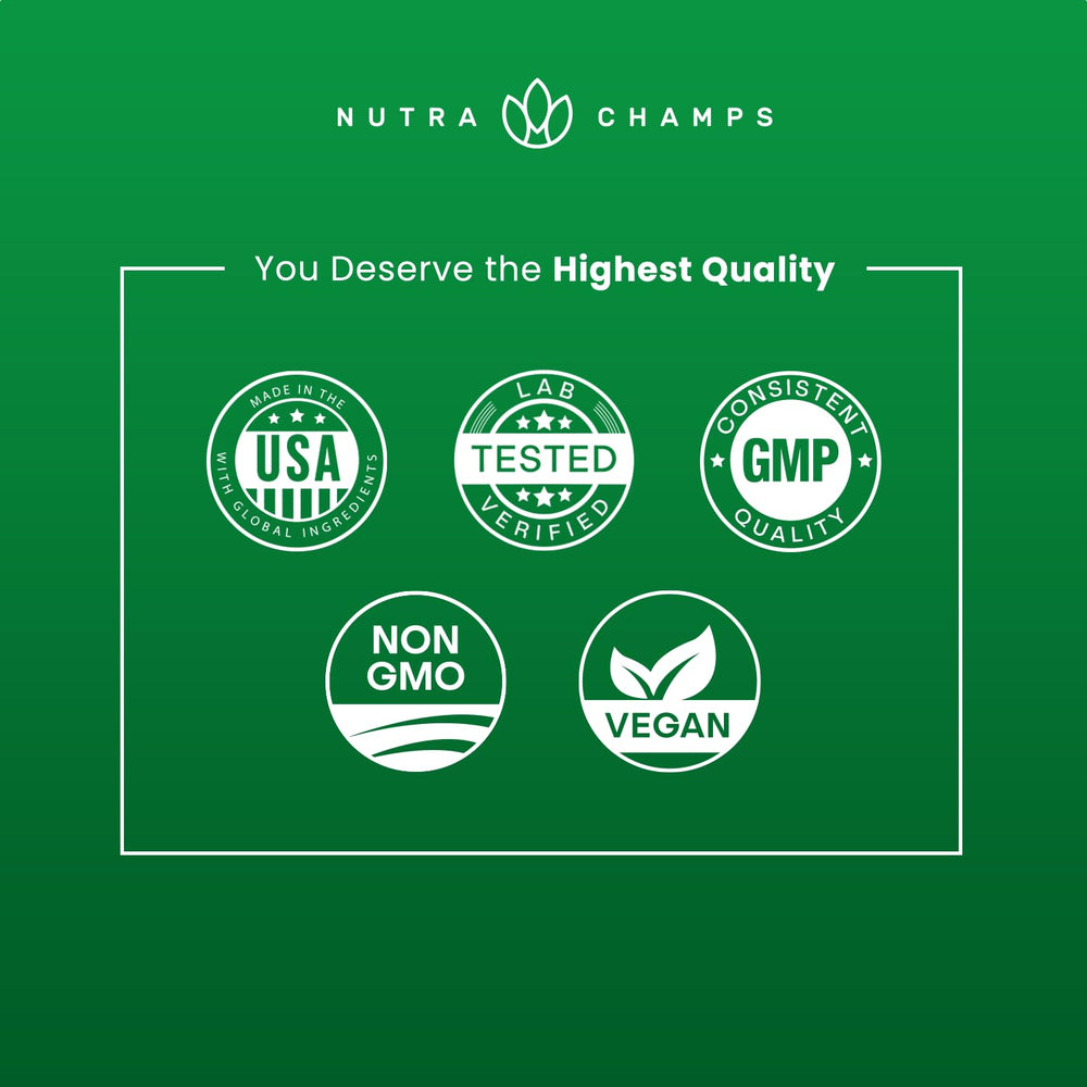 NutraChamps ingredientes naturales (pino, uva, remolacha) destacando origen