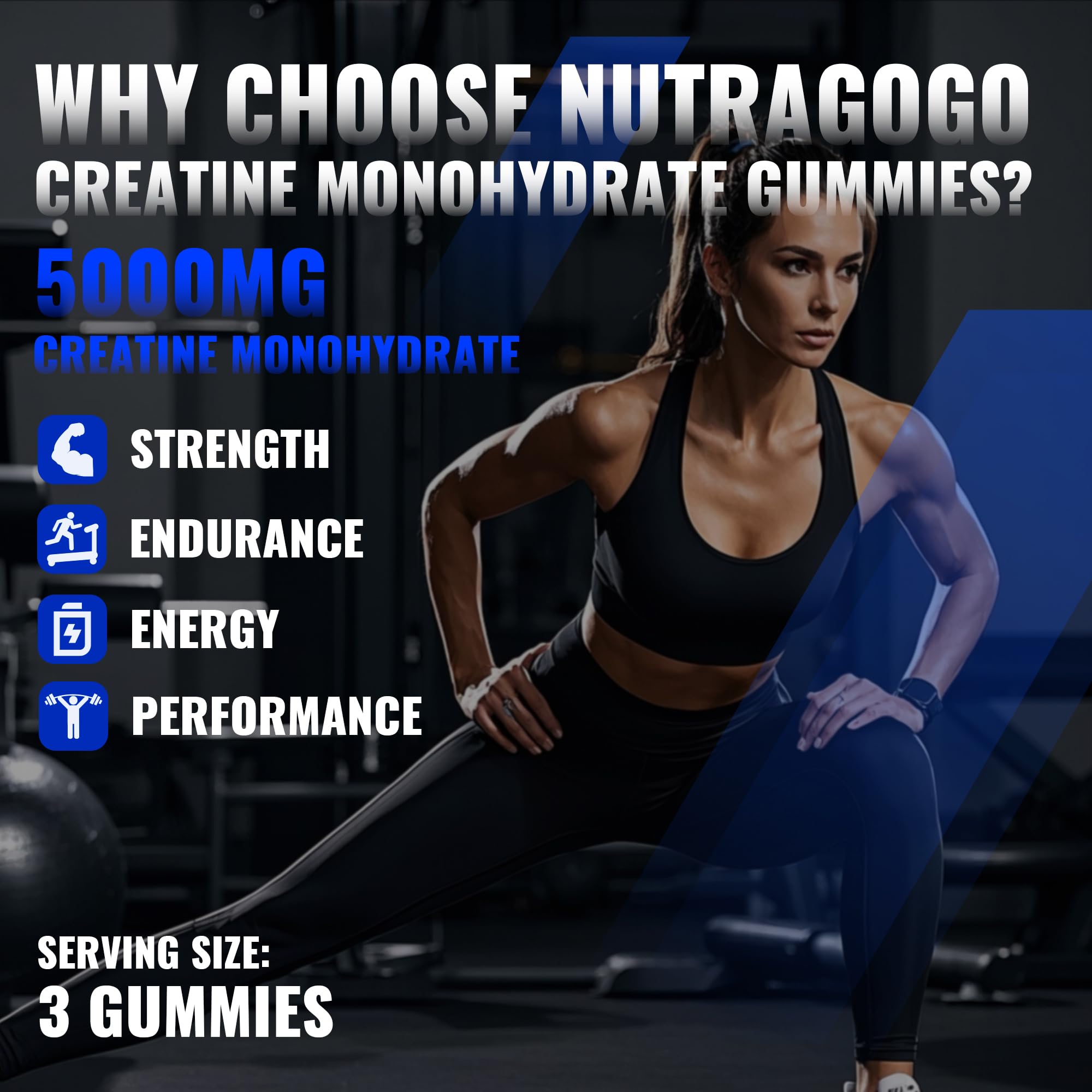 NUTRAGOGO estilo de vida con arándanos, sabor agradable y perfil refrescante