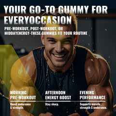 NUTRAGOGO escenario deportivo con gomitas para rutina activa
