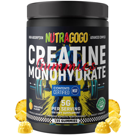 NUTRAGOGO frasco delantero con sabor piña y fácil transporte