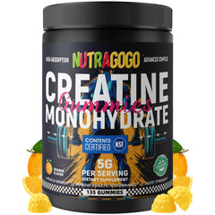 NUTRAGOGO envase frontal mostrando 135 gomitas y beneficios