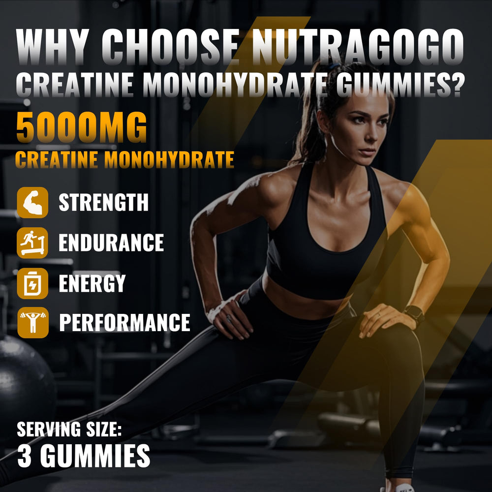 NUTRAGOGO gomitas en fondo deportivo para uso práctico