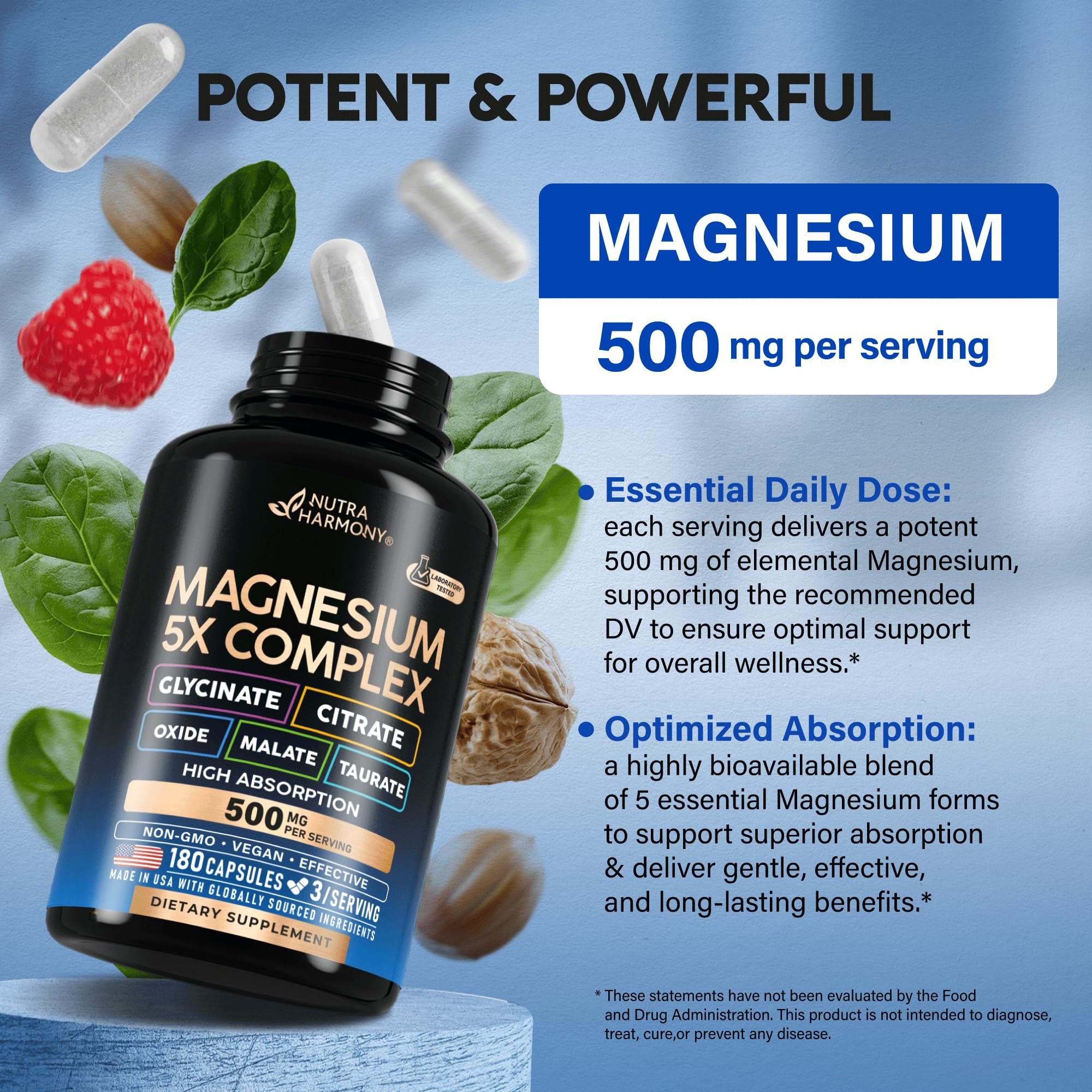 NUTRAHARMONY detalle de cápsula mostrando calidad y recubrimiento liso