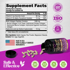 NUTRAHARMONY cápsulas junto a regla para escala y tamaño de servicio