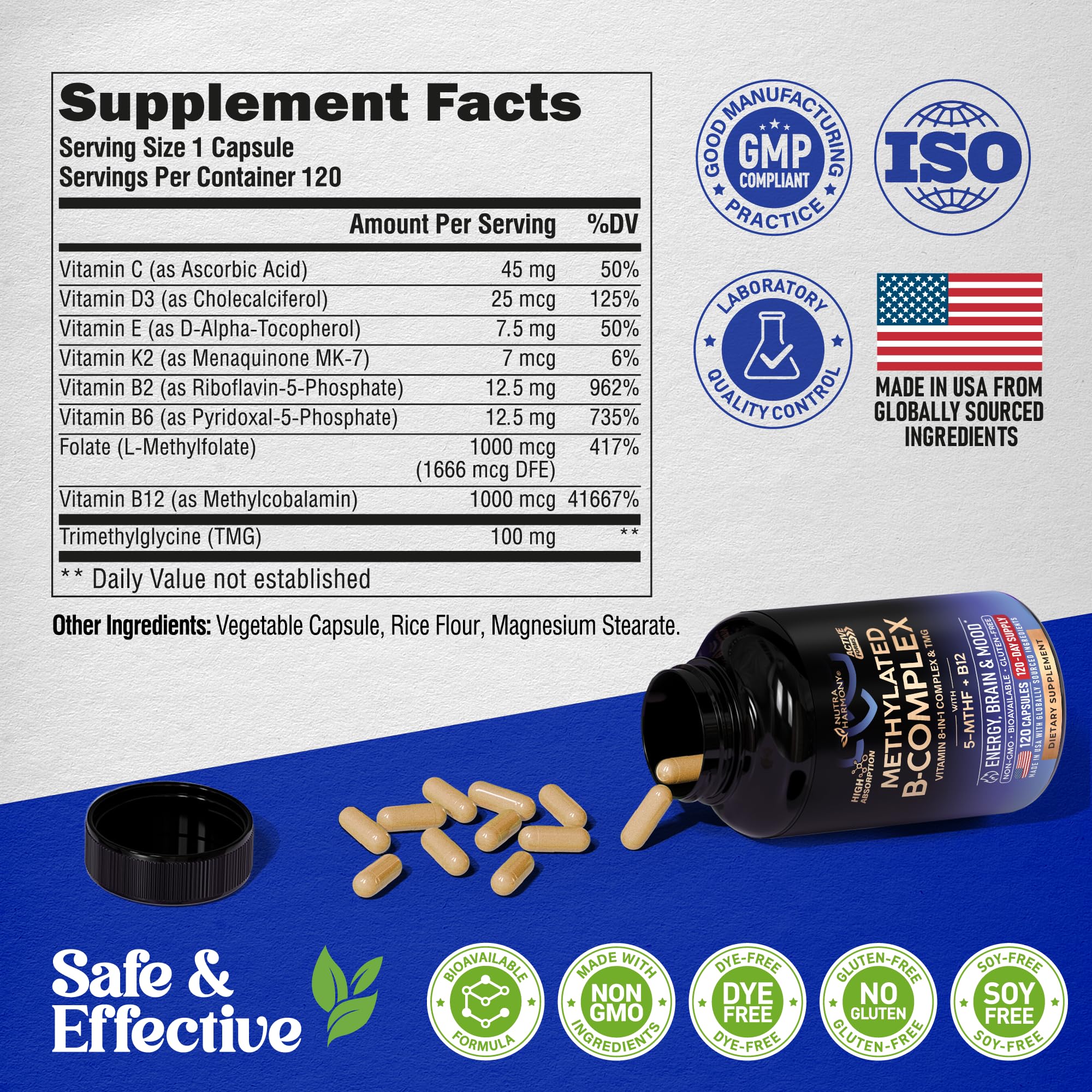 NUTRAHARMONY cápsulas junto a un desayuno saludable, apoya rutina matutina